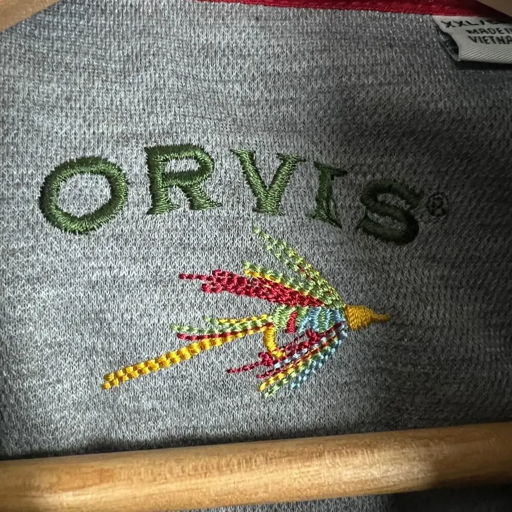 Orvis Mens XXL Gorpcore Outdoors Fishermancore Full Zip Mock Neck Sweater Vest